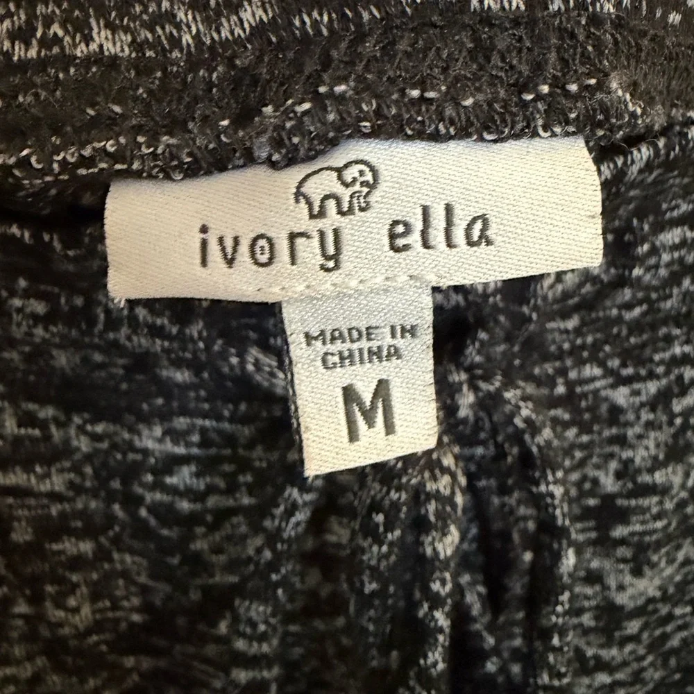 Ivory Ella Black and White Joggers - Picture 5 of 9